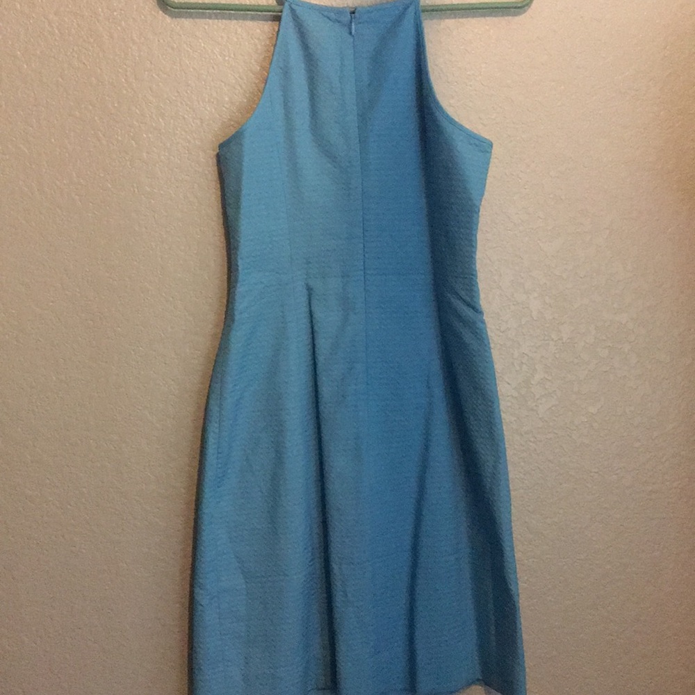Lilly Pulitzer blue dress with gold - Picture 6 of 8